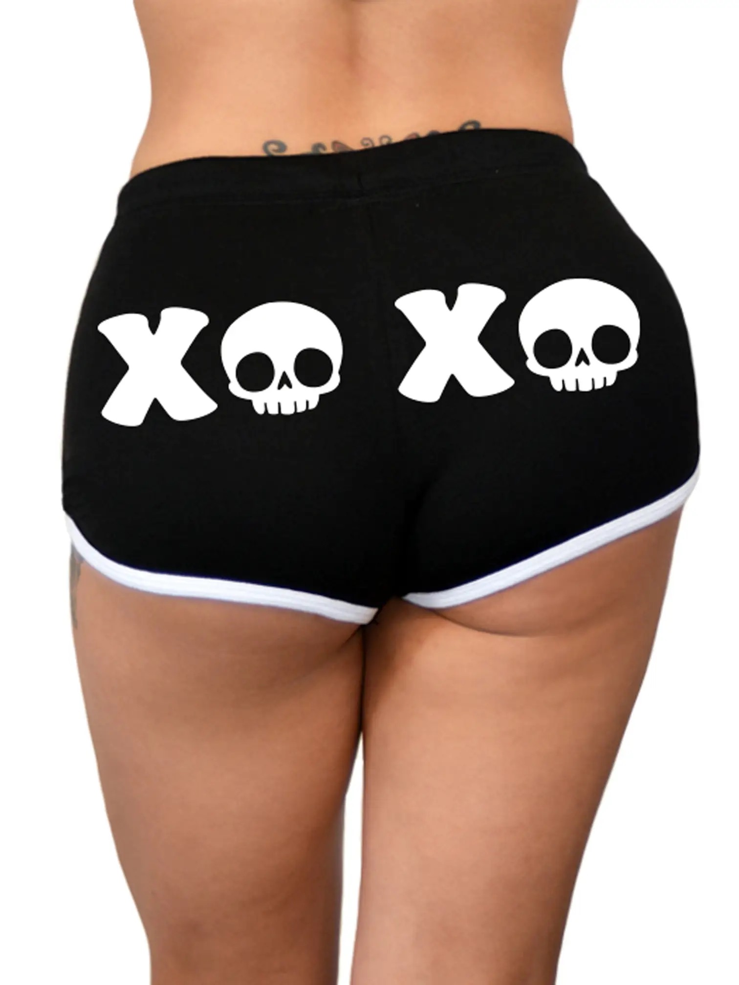 Skull booty shorts